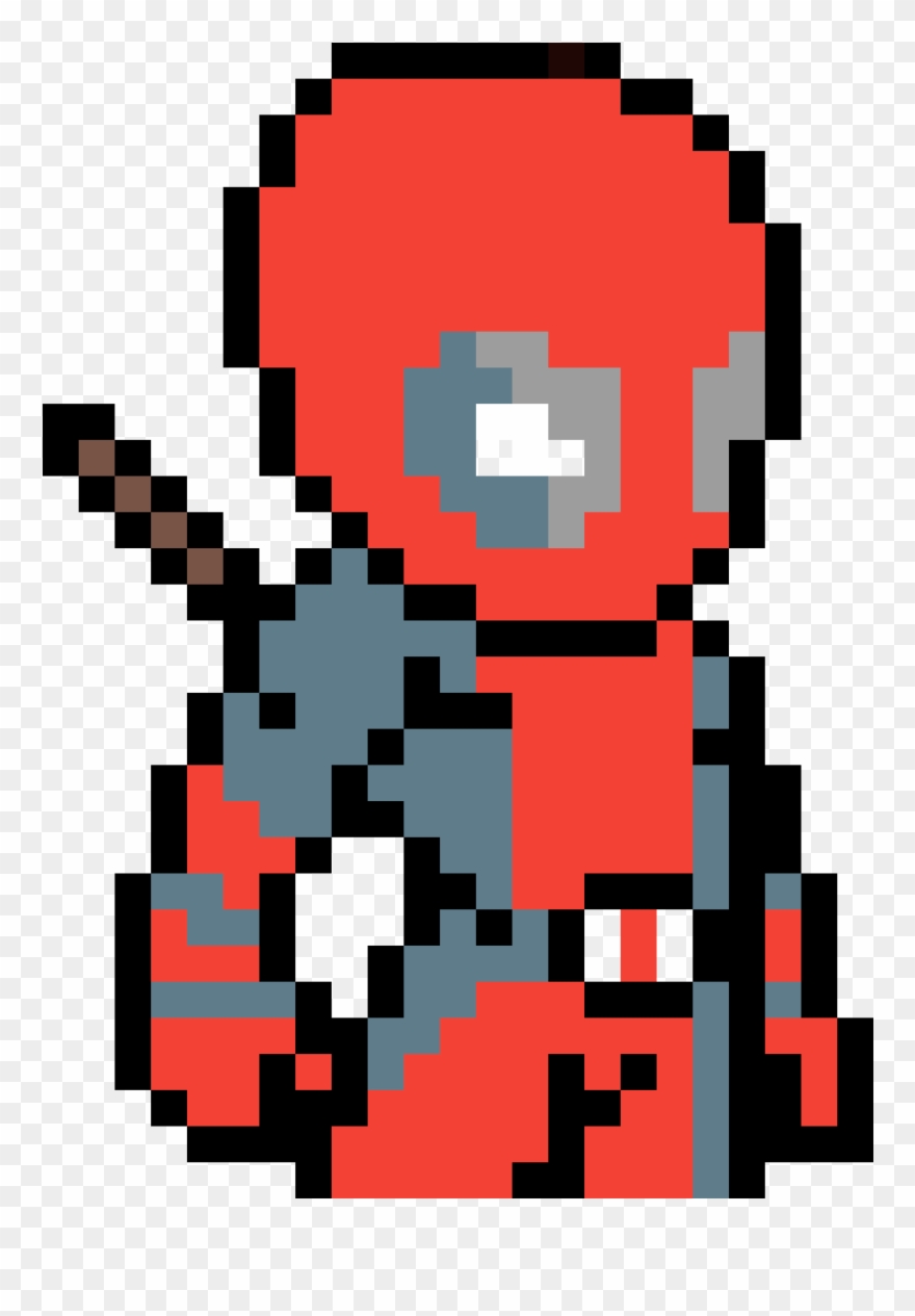 Deadpool Pixel Art Clipart