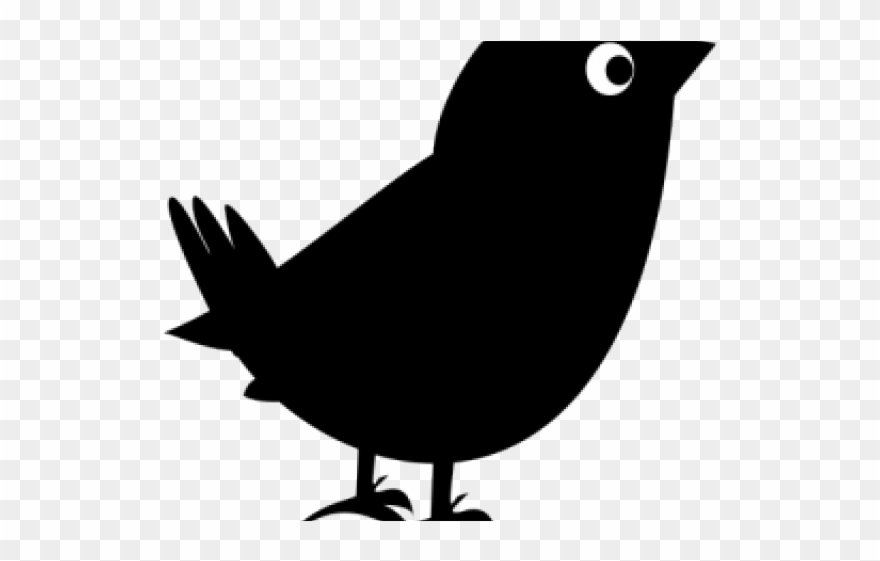 Blackbird Clipart Sparrow - Black Bird Clipart - Png Download