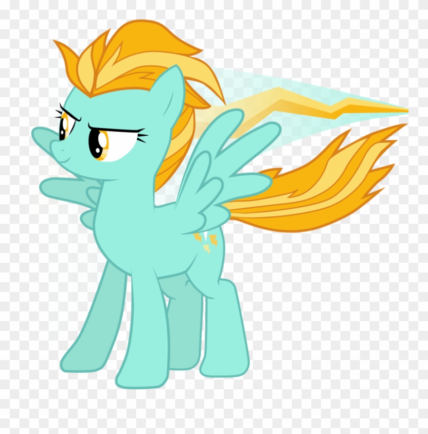 Female, Lightning Dust, Pegasus, Pony, Safe, Simple - Lightning Dash My Little Pony Clipart