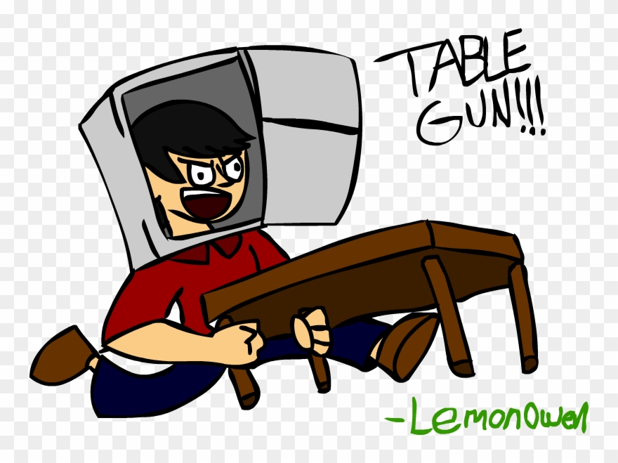 23 May - Chuggaaconroy Table Gun Clipart
