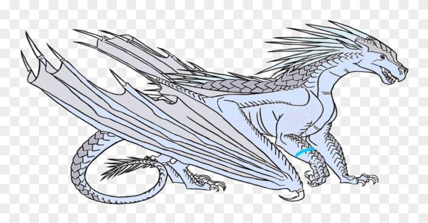 Narwhal Drawing Wing - Dragon Icewings Clipart