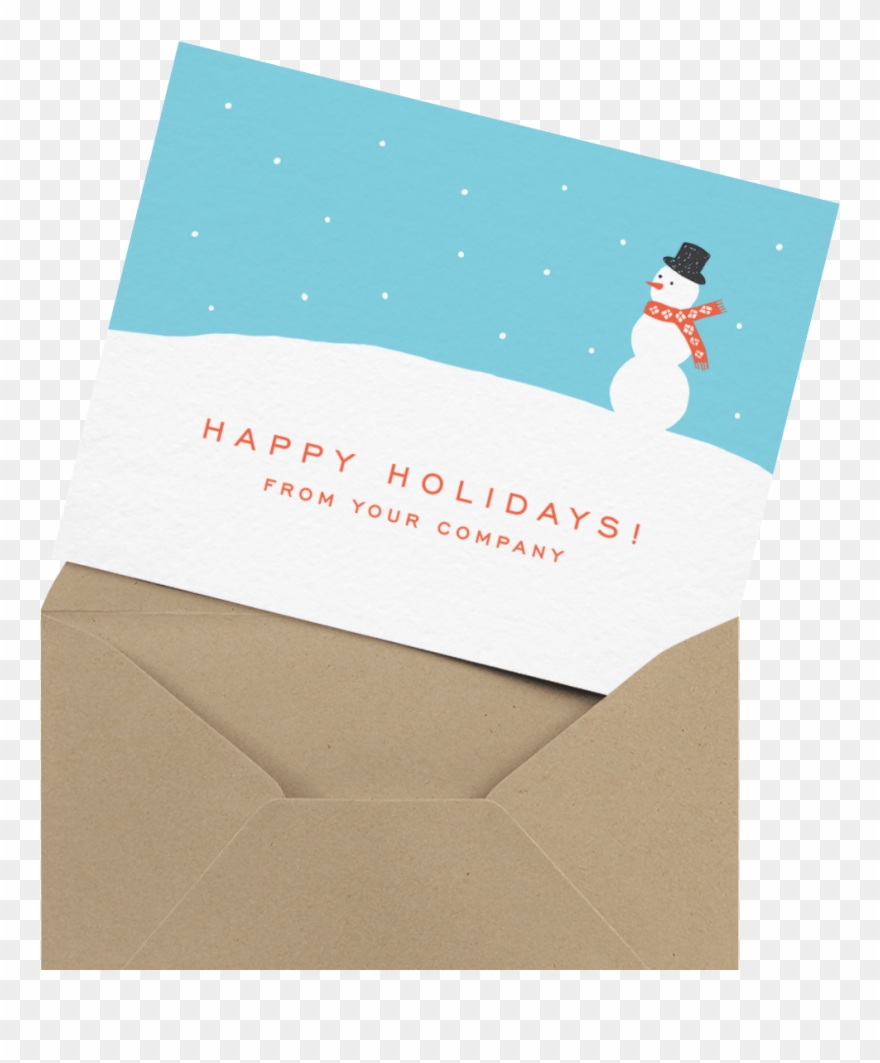 Business Holiday Cards, Mailed For You - Art Paper Clipart