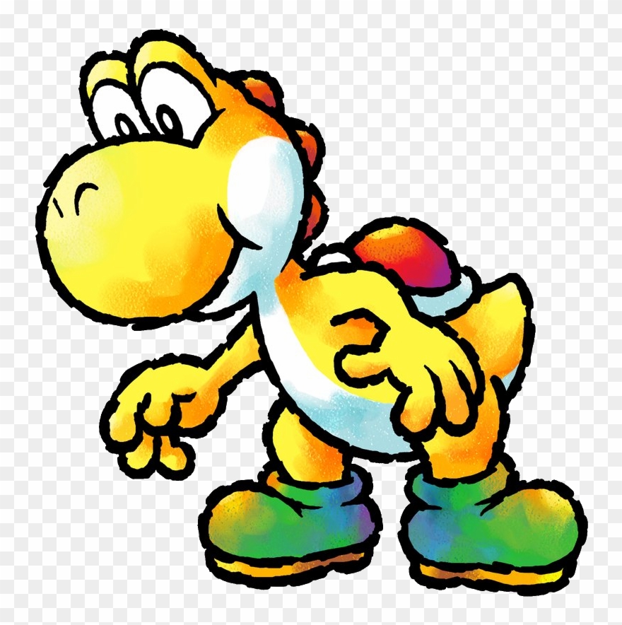 Yoshi's Island Yellow Yoshi Clipart