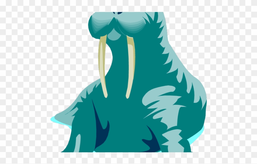 Walrus Clipart Aquatic Animal - Illustration - Png Download