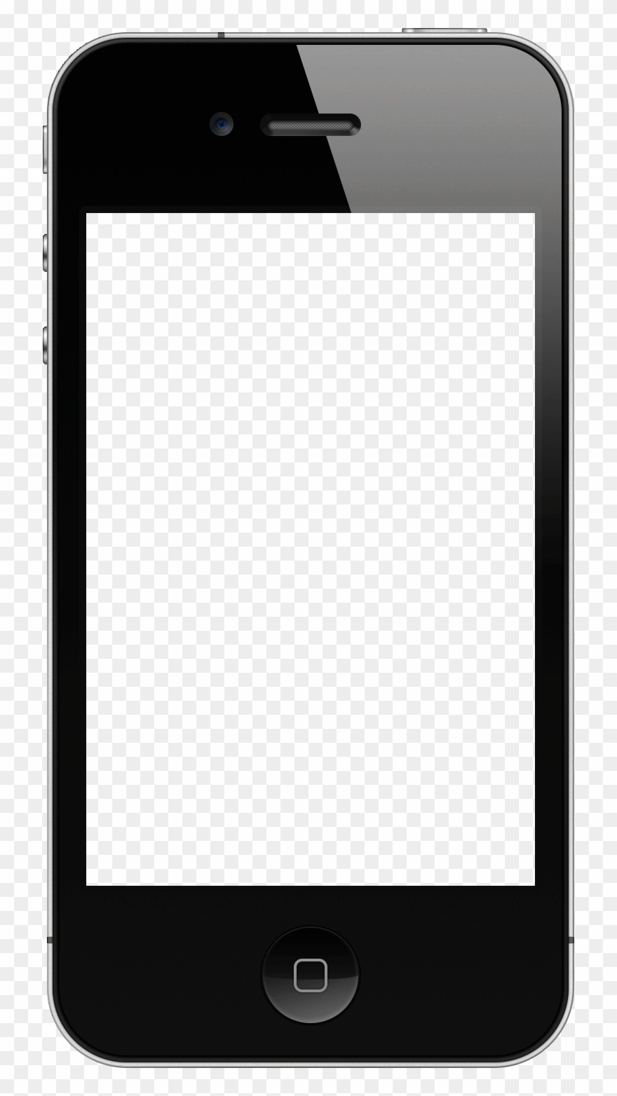 Blank Tablet Png - Iphone 4 Png Template Clipart
