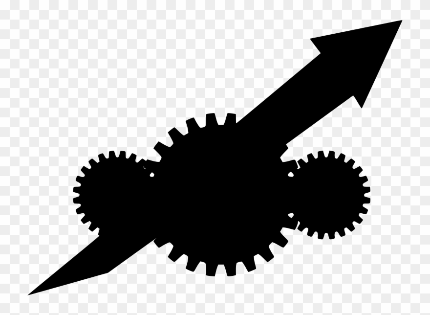 Simple Gear Train Animation , Png Download - Sprag Clutch Bearing Clipart