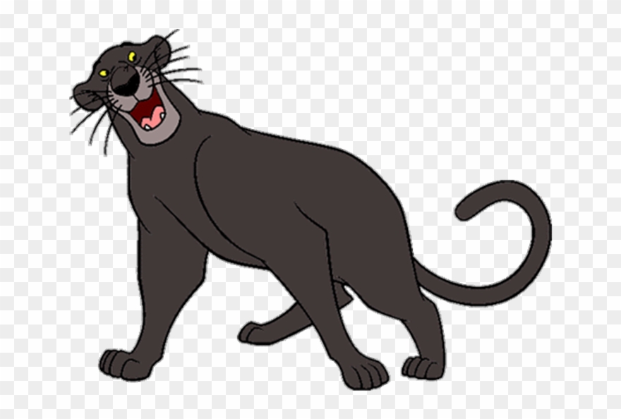 Bagheera Png - Jungle Book Characters Bagheera Clipart