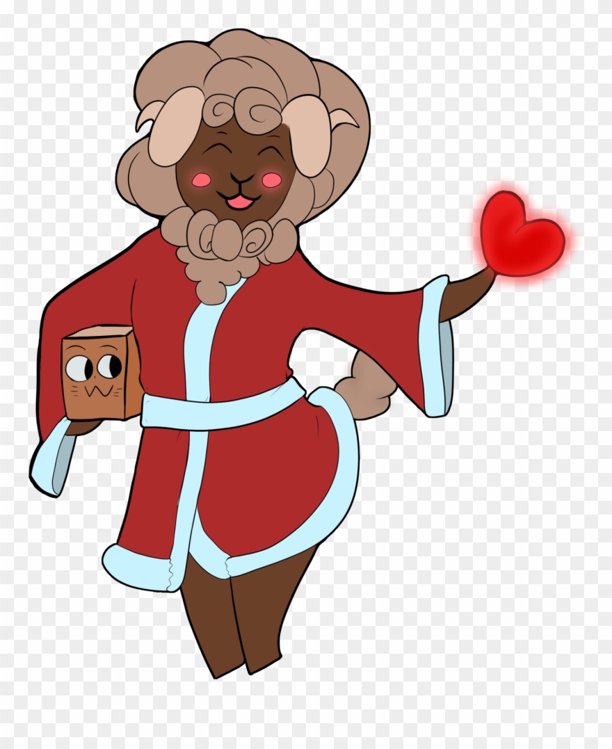 Christmas Sheep - Cartoon Clipart