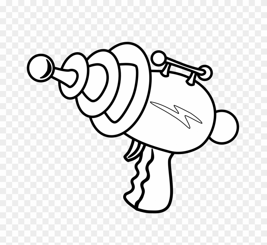 Star Wars Cartoon Game Download Black And White Drawing - Ray Gun Clip Art - Png Download
