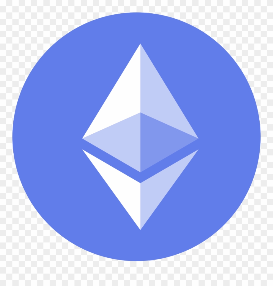 Eth Icon Cryptocurrency Flat Transparent Background - Ethereum Clipart