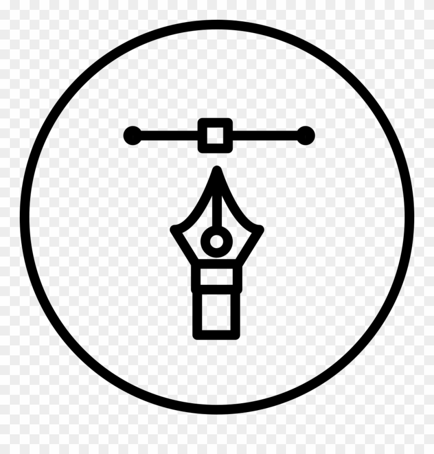 Calligraphy Pen Tip Pointing To Connector Comments - Calligraphy Clipart