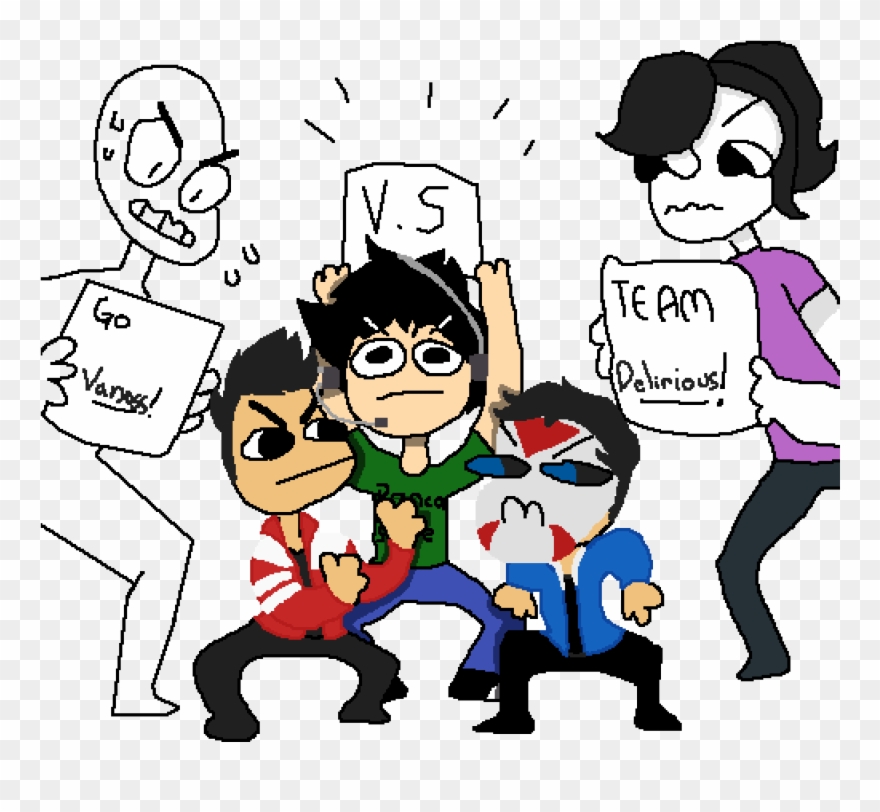 Team Delirious Forever By That 1 Kid Cartoon Clipart (4238374
