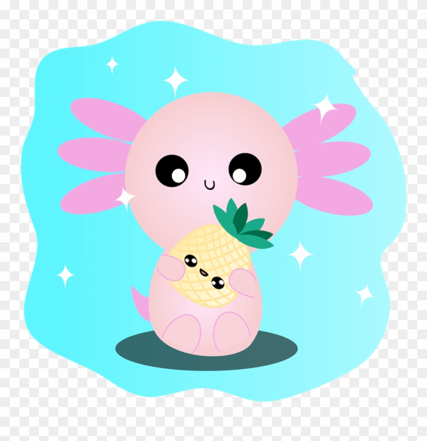 Axol The Axolotl Is The Main Character In Our Book - Cartoon Clipart