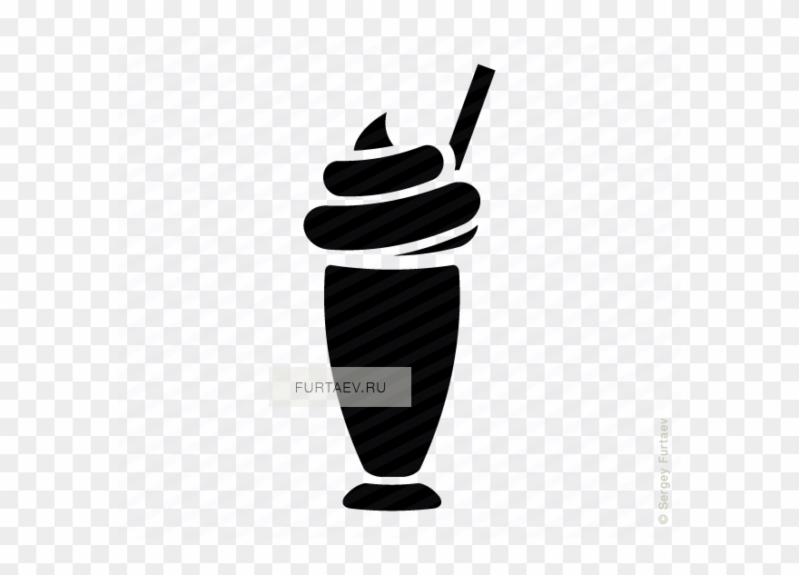 Clip Library Stock Milkshake Icon Of With - Fruits Stencils Designs - Png Download