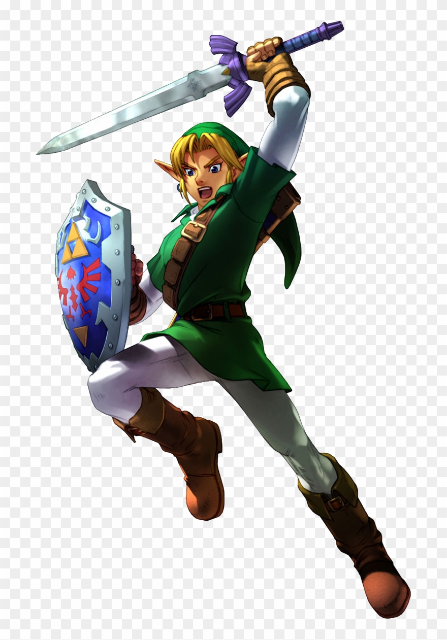 Zelda Transparent Battle - Video Game Character Jumping Clipart