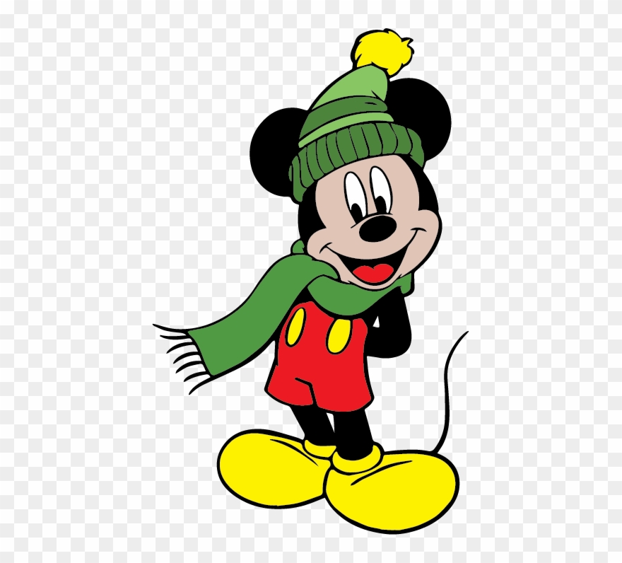 Dibujos Animados De Mickey Mouse, Minnie Mouse, Fantasía - Cartoon Mickey Mouse Winter Clipart