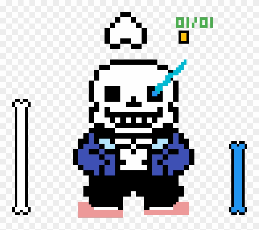Sans - Sans Undertale Sprite Transparent Clipart