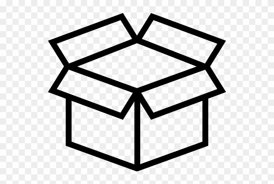 Limited Quantity - Open Gift Line Art Clipart