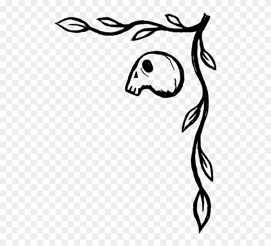 Corner Skull Top Clipart