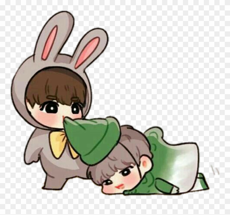 #jikook #bts #fanart #jimin #jungkook #cute #kawaii Clipart