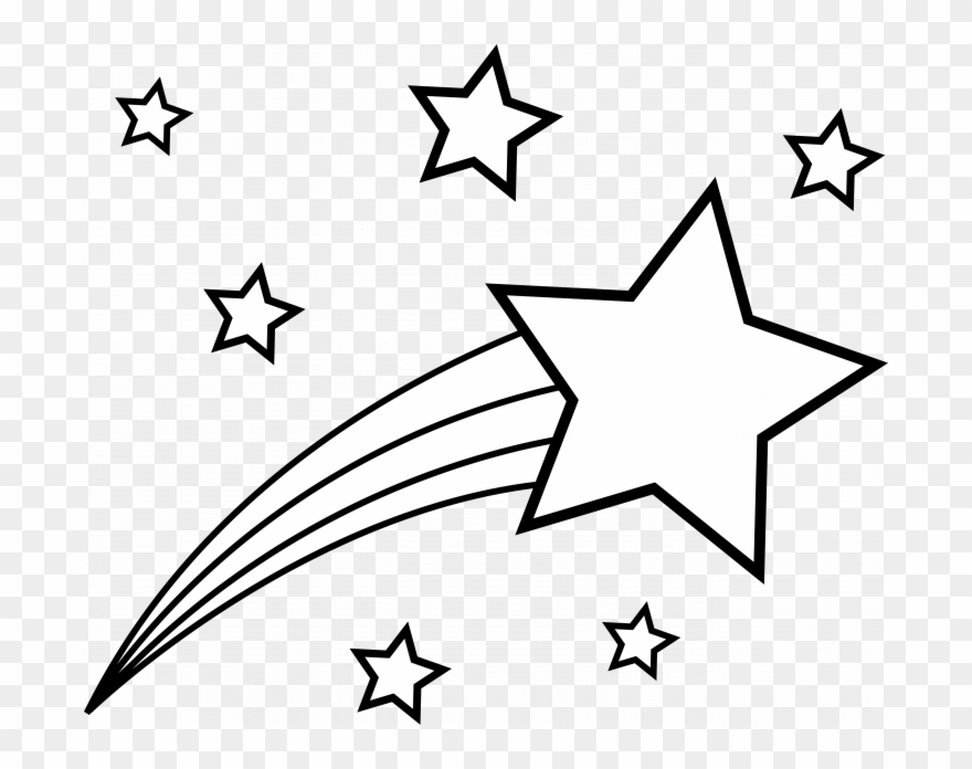 How To Draw A Buffalo Head Do You Make Chicken Pizza - Shooting Star Clip Art Black And White - Png Download