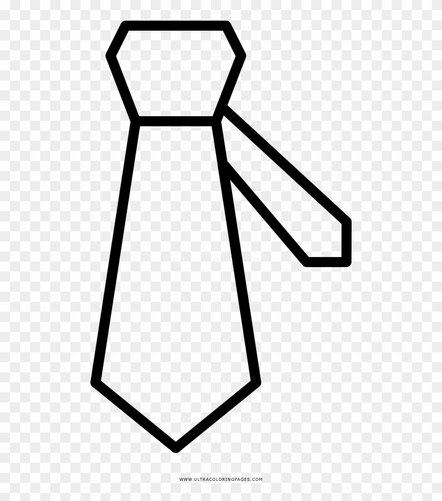 Necktie Coloring Page Clipart