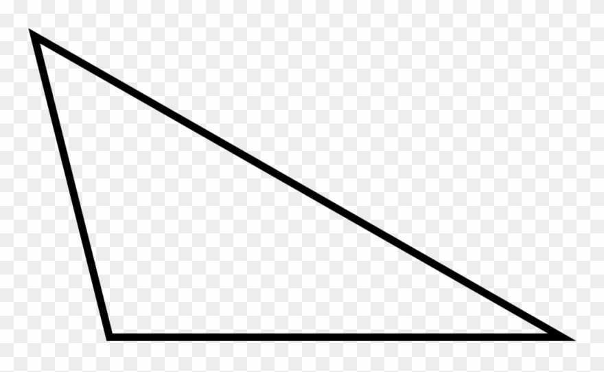 File - Triangolo-scaleno - Svg - Line Art Clipart