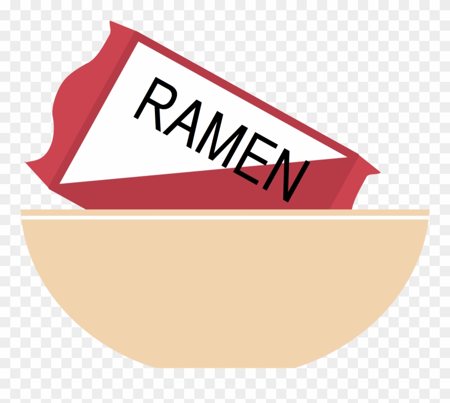 Put Ramen In Bowl - Graphic Design Clipart