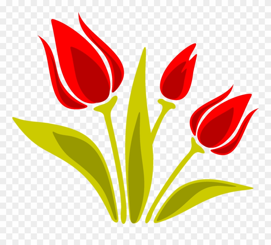 Clip Art Black And White Stock Indira Gandhi Memorial - Vector Tulip - Png Download