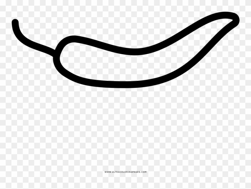 Chili Pepper Coloring Page Clipart