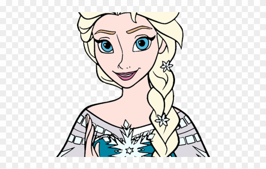 Frozen Clipart Black And White - Frozen Coloring Pages - Png Download