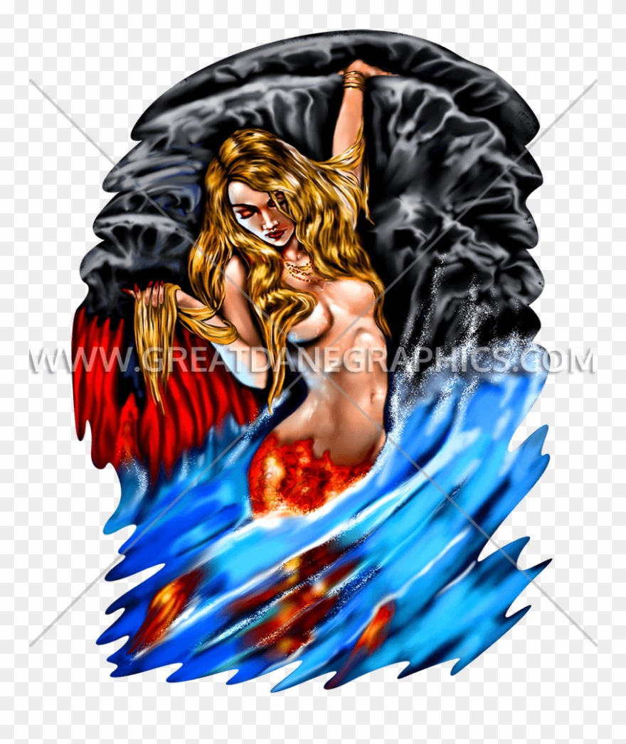 Mermaid Clipart Cove - Illustration - Png Download