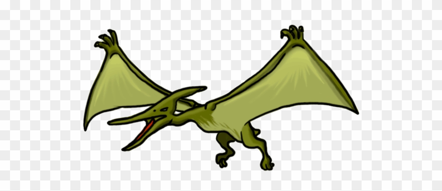 How To Draw A Cartoon Pteranodon Clipart