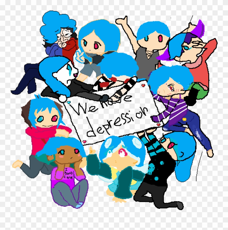I Have Depression - Clip Art - Png Download