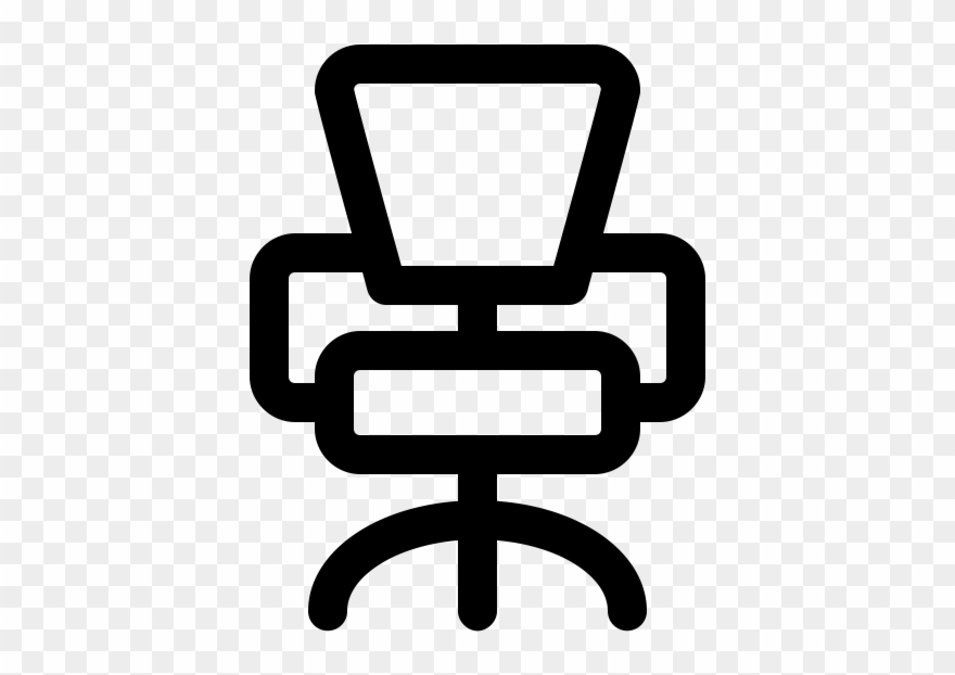 Office Chair Rubber Stamp - Emblem Clipart