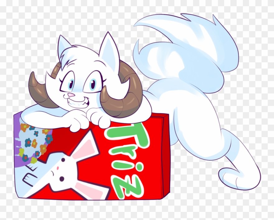 Horned Cat - Cartoon Clipart