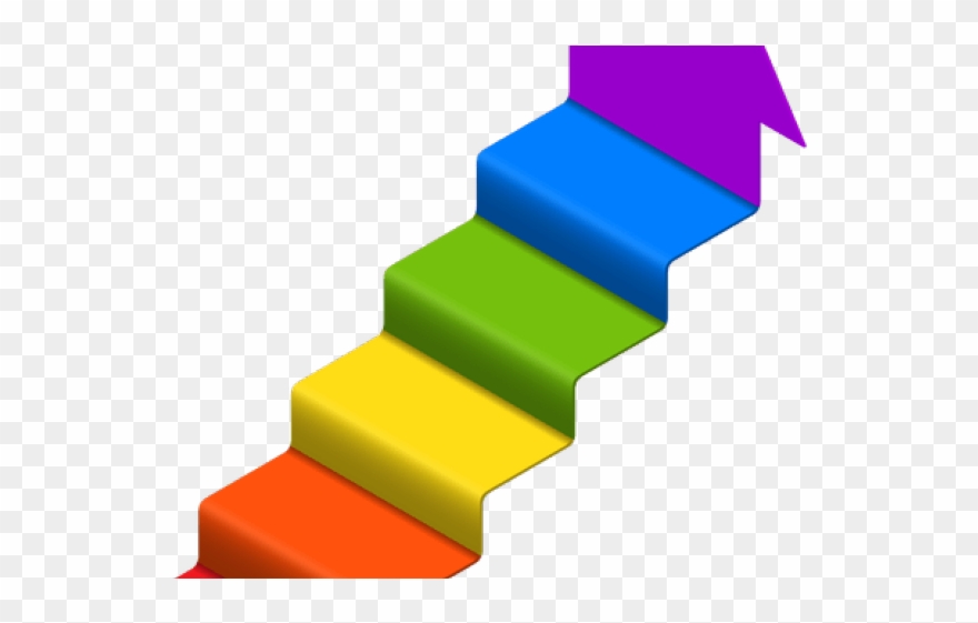 Stairs Clipart 4 Step - Climbing Stairs Clipart Transparent Background - Png Download
