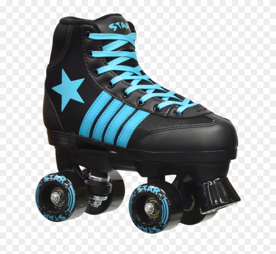 Epic Hydra Quad Star Skates - Women Black And White Roller Skates Clipart