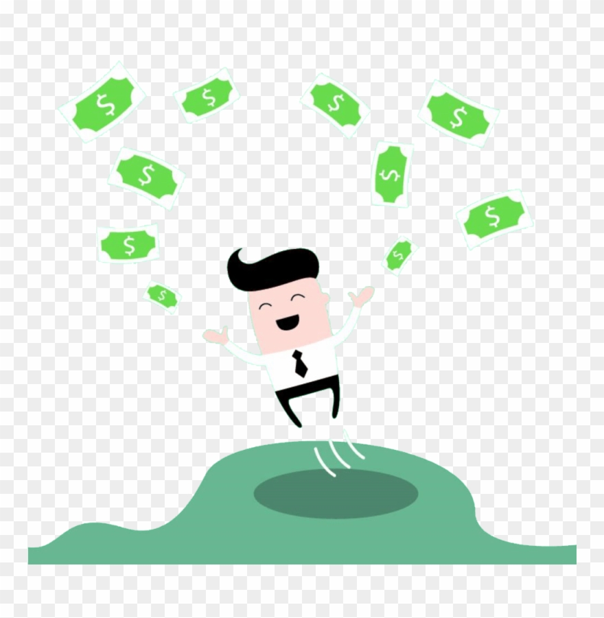Person With Money Signs Eyes Royalty Free Stock Clipart