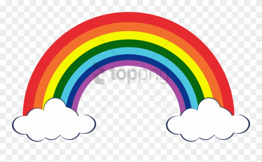 Free Png Rainbows And Clouds Png Png Image With Transparent - Rainbow Clipart