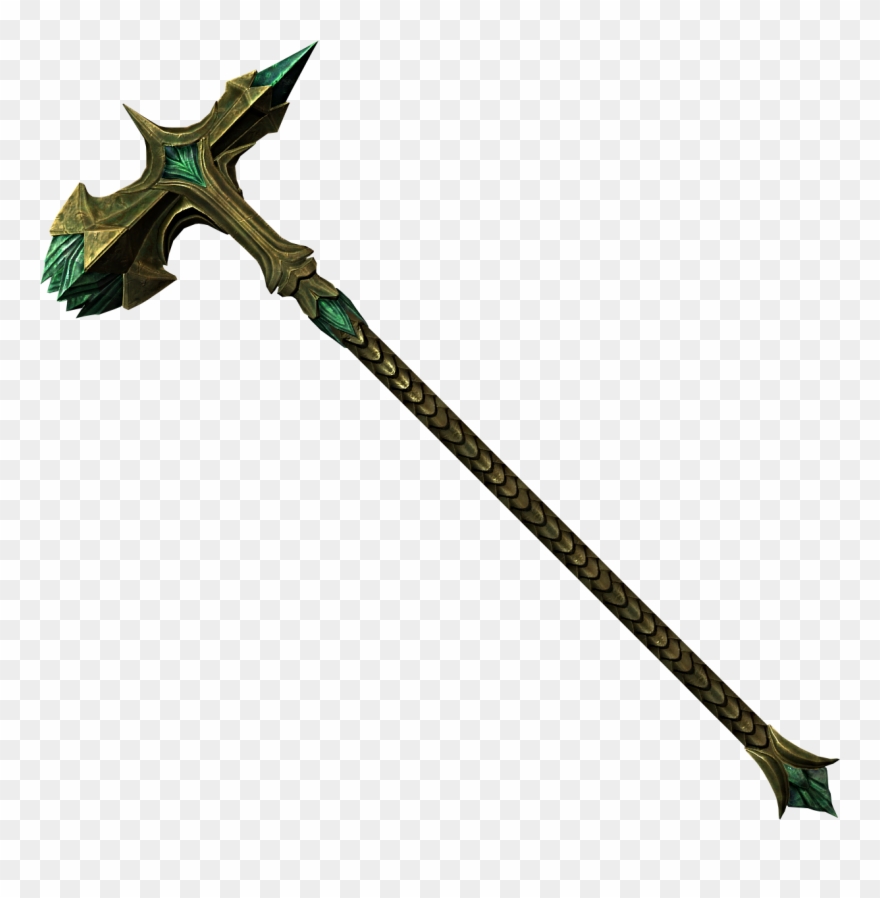 Glass Warhammer - Skyrim Warhammer Clipart