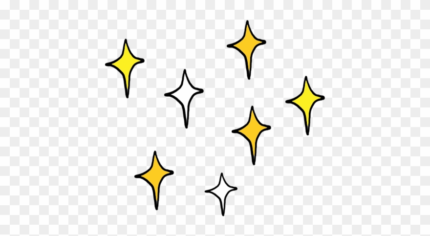 Doodle Diamond Star Free Frame - Star Doodle Png Clipart