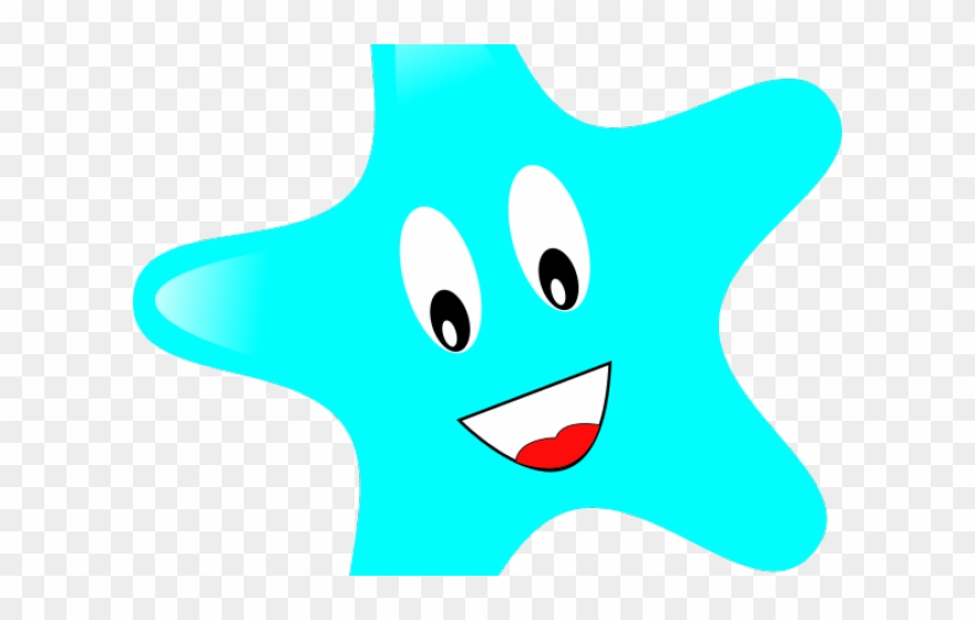 Starfish Clipart Mint Green - Cartoon - Png Download
