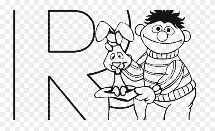 Elmo Drawing Line - Sesame Coloring Pages Alphabet Clipart