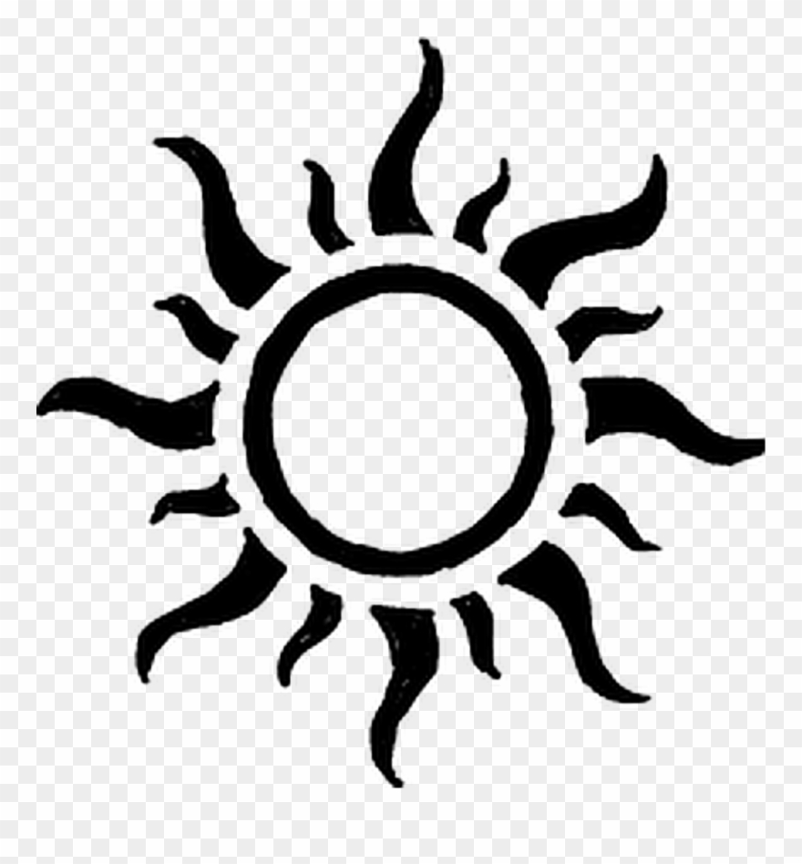 #sol #sun #sunshine - Spiral Sun Tattoo Designs Clipart