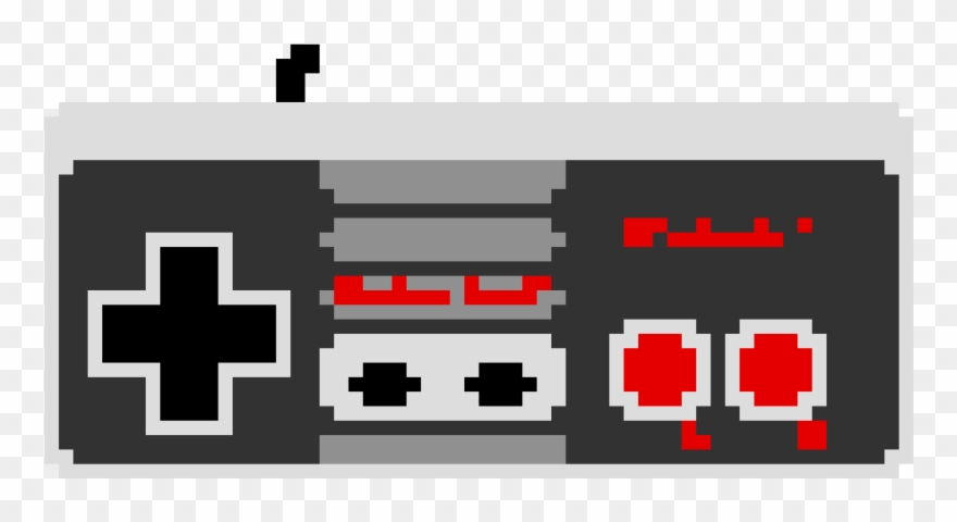 Nes Controller Pixel Art - Nes Pixel Art Png Clipart