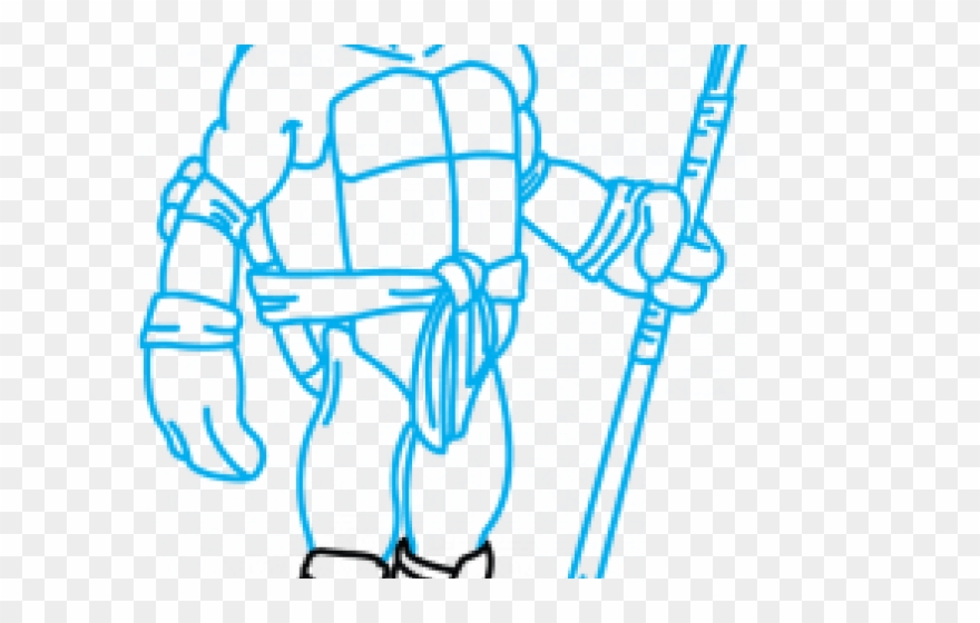 Drawn Turtle Donatello Tmnt Clipart