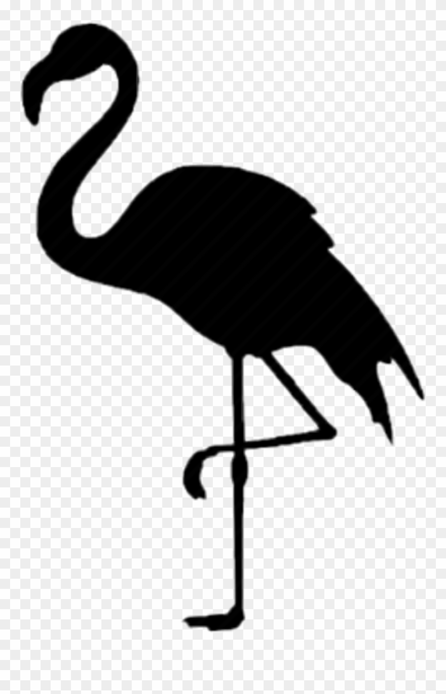 #flamingo #piscart #remixit #followmeplz #siluet - Water Bird Clipart