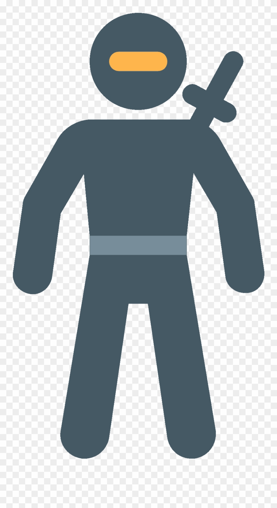 Ninja Vector Circle - Cartoon Clipart
