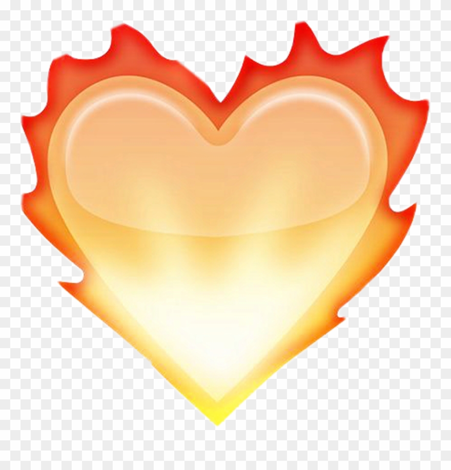 Fire Emoji Transparent - Fire Heart Emoji Clipart